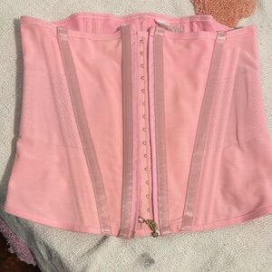 Pink Waist Cincher Corset Top